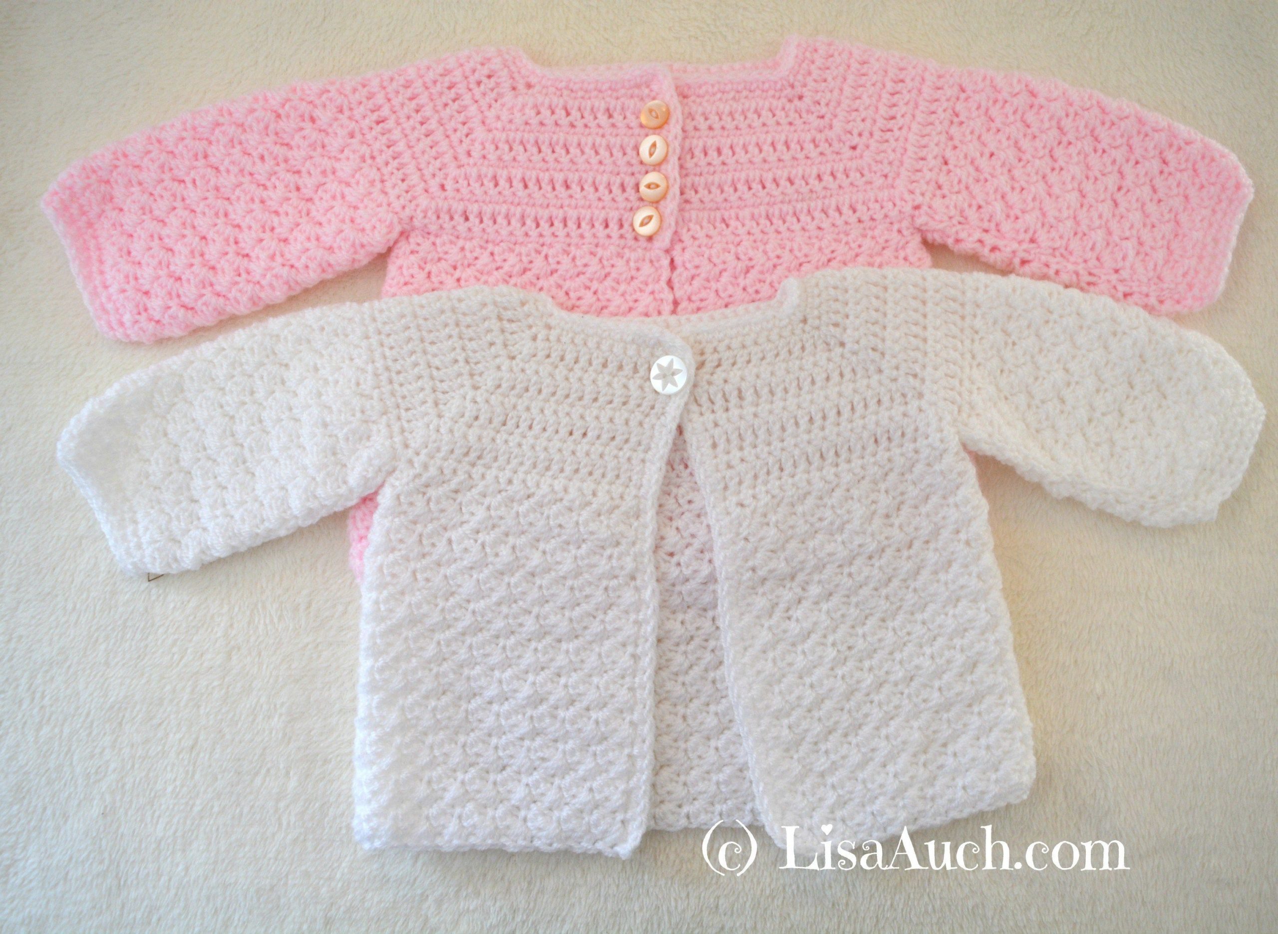free crochet baby cardigan pattern cardigan crochet pattern 0-3 months