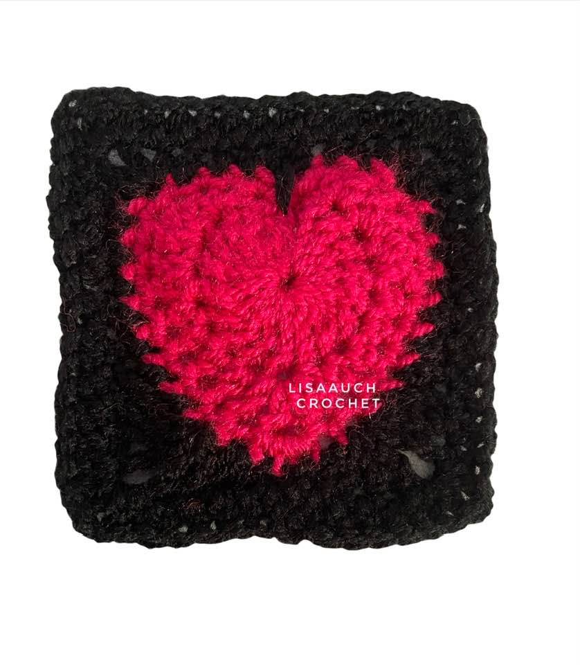 croche theart granny square free pattern crochet heart in a square free crochet pattern